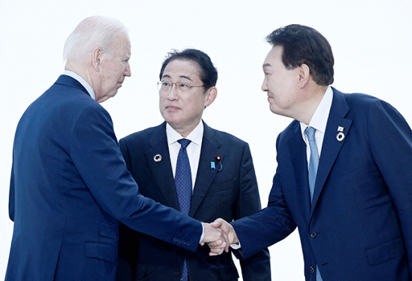 Mở ra trang sử mới trong quan hệ hợp tác Mỹ - Nhật – Hàn -0