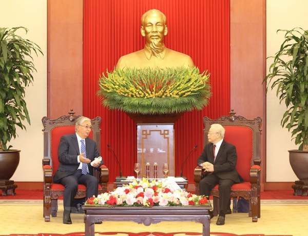 Tổng Bí thư Nguyễn Phú Trọng tiếp Tổng thống Kazakhstan -0