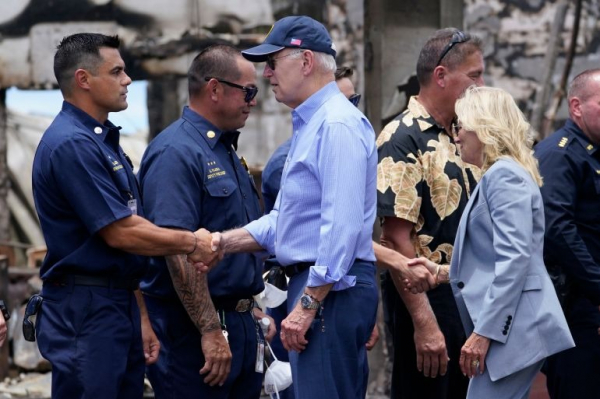 Tổng thống Mỹ đến thăm Maui sau 13 ngày xảy ra thảm họa cháy rừng  -0