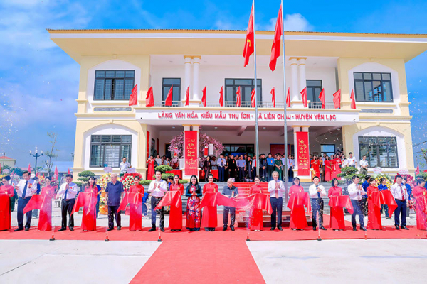 Làng văn hóa kiểu mẫu đầu tiên của Vĩnh Phúc được khánh thành -0