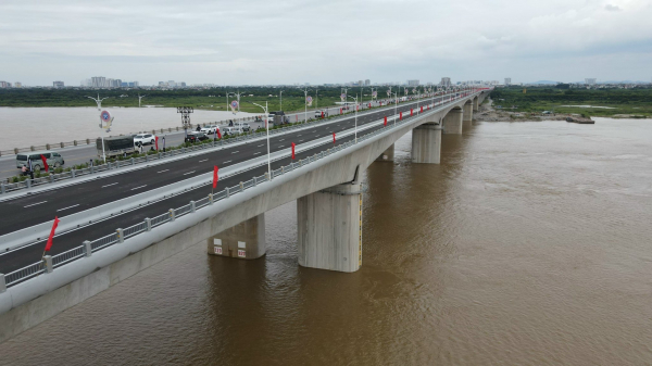Thủ tướng Chính phủ cắt băng khánh thành Cầu Vĩnh Tuy giai đoạn 2 -0