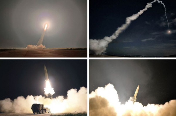 Triều Tiên phóng tên lửa đạn đạo, tập trận tấn công hạt nhân chiến thuật -0