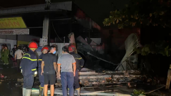 Vụ cháy tiệm sửa xe tại Bình Thuận, nạn nhân thứ ba đã tử vong -0