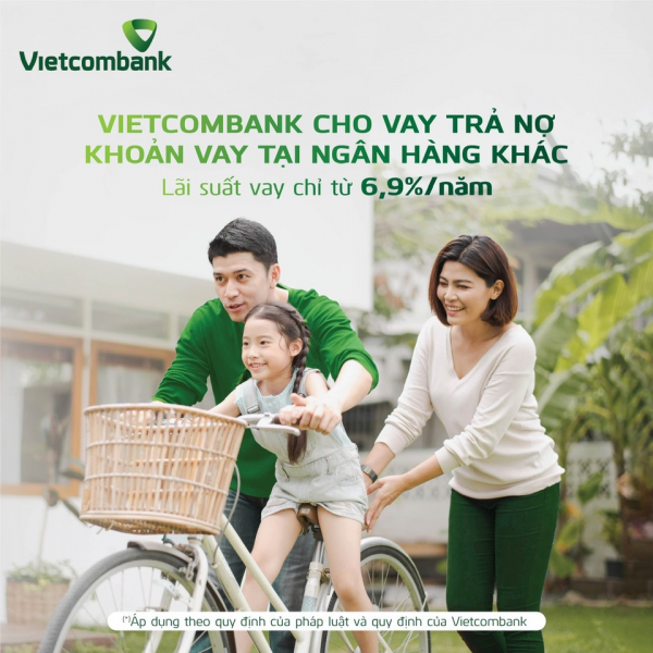 Khách hàng có thể vay vốn tại Vietcombank để trả nợ khoản vay tại ngân hàng khác -0