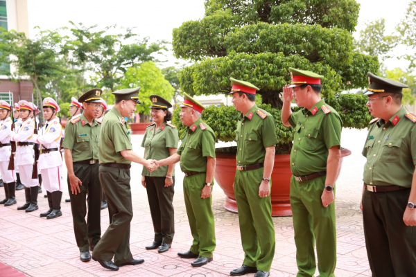 Bộ trưởng Tô Lâm thăm và làm việc tại Công an tỉnh Bà Rịa-Vũng Tàu -0