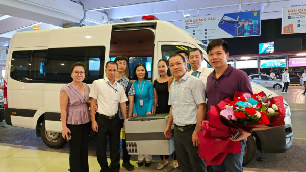 Hàng không vận chuyển thành công tạng hiến cứu người từ Nghệ An đến Hà Nội -0