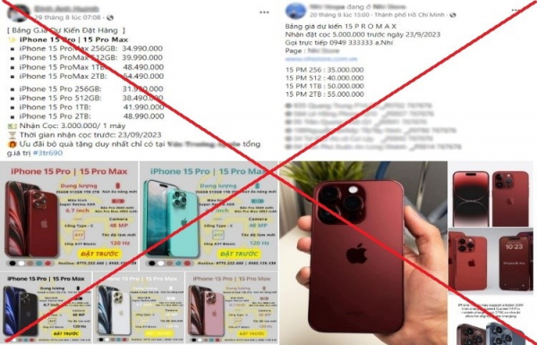 Cảnh giác khi đặt cọc mua điện thoại iPhone 15 mới -0