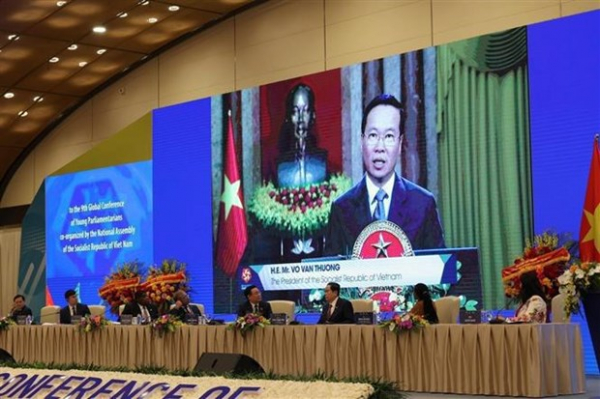 Ninth Global Conference of Young Parliamentarians opens in Hanoi -0