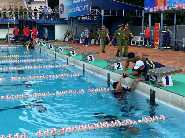 Công an TP Hồ Chí Minh nhất toàn đoàn Hội thi thể thao nghiệp vụ PCCC và CNCH toàn quốc lần thứ II-2023 -0
