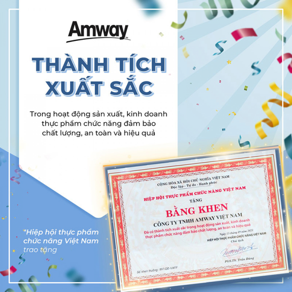 Amway Việt Nam lần thứ 11 vinh dự nhận giải thưởng sản phẩm vàng vì sức khoẻ cộng đồng -0