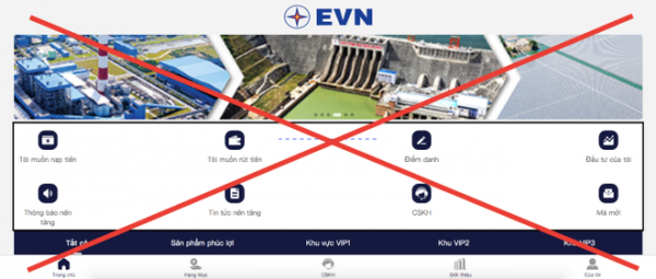 EVN tiếp tục bị giả mạo website -0
