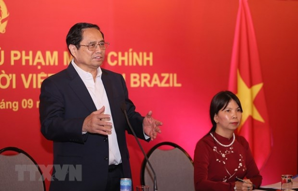 Thủ tướng gặp gỡ cộng đồng người Việt tại Brazil và các nước Nam Mỹ -0