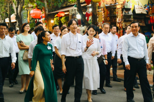 Japanese Crown Prince, Crown Princess visit world heritage sites in Quang Nam -0