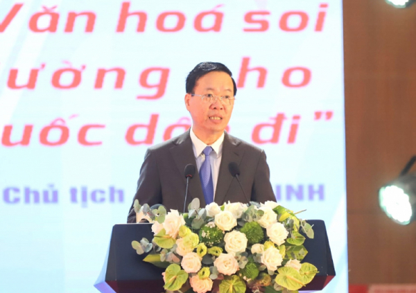 Chủ tịch nước Võ Văn Thưởng dự Hội nghị nhà văn lão thành Việt Nam lần thứ nhất -0