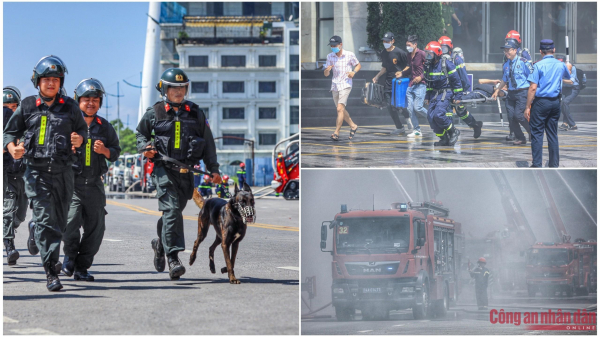 Sea, land, air forces join Quang Ninh’s largest-ever ministry-level firefighting and rescue drill -3