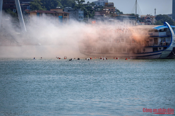 Sea, land, air forces join Quang Ninh’s largest-ever ministry-level firefighting and rescue drill -7