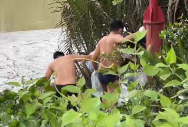 Thi thể cô gái trẻ kẹt trong đám dừa nước trên sông Rạch Chiếc -0