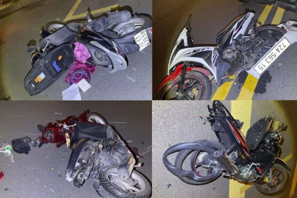 Tài xế ô tô gây tai nạn liên hoàn, tông hàng loạt xe máy ở Vũng Tàu  -0