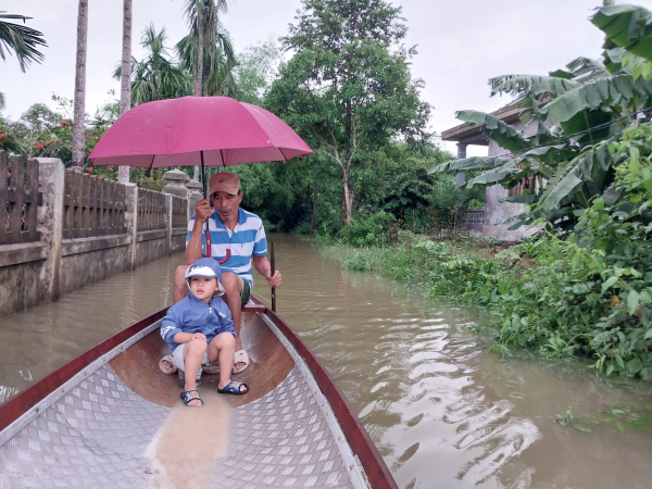 Mưa lớn gây ngập lụt cục bộ nhiều vùng thấp trũng ở Thừa Thiên Huế  -0