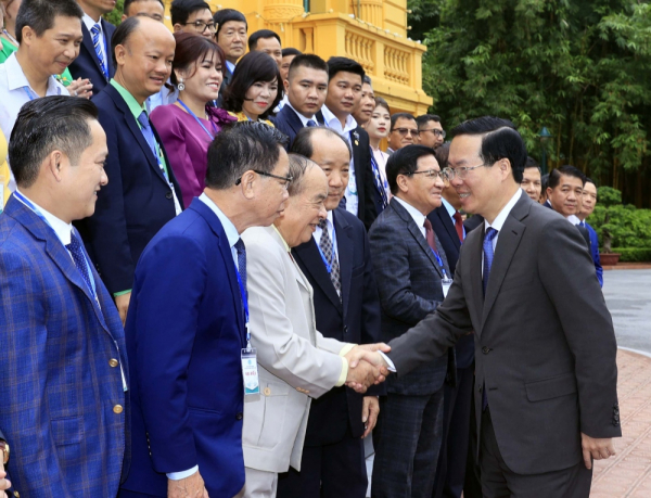 Chủ tịch nước gặp mặt đoàn đại biểu Tổng Hội Nông nghiệp và Phát triển nông thôn -0