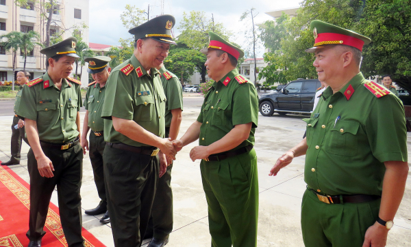 Bộ trưởng Tô Lâm làm việc với Công an tỉnh Bình Định -0