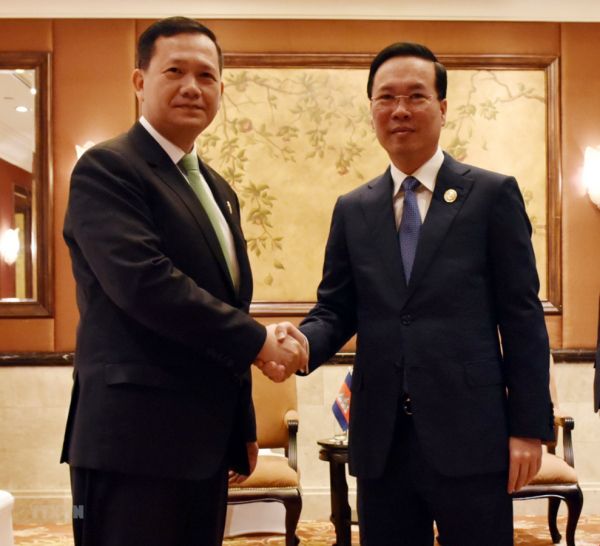 Chủ tịch nước Võ Văn Thưởng tiếp Thủ tướng Campuchia Hun Manet -0