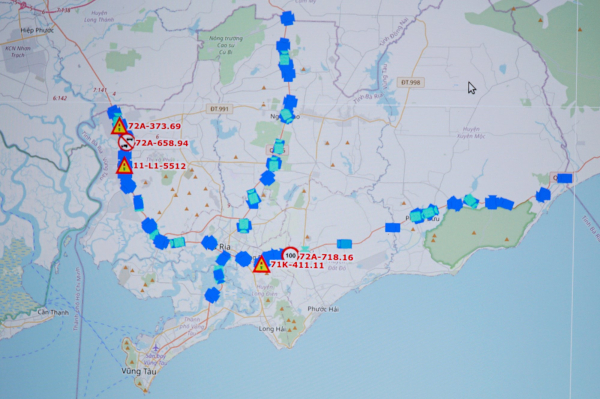Bà Rịa-Vũng Tàu vận hành hệ thống giám sát tự động bằng camera trên cả 3 tuyến quốc lộ -0