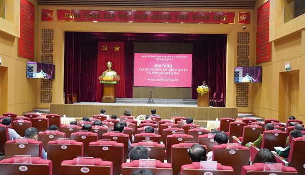Hà Giang tổ chức hội nghị tập huấn công tác nhân quyền và tôn giáo -0
