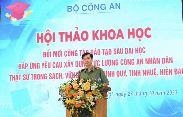 Gắn kết chặt chẽ giữa công tác đào tạo sau đại học với thực tiền công tác, chiến đấu của lực lượng CAND -0