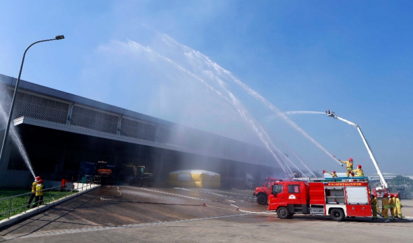 Vĩnh Phúc hơn 1.000 người tham gia diễn tập ứng phó thảm họa cháy lớn tại khu công nghiệp  -0