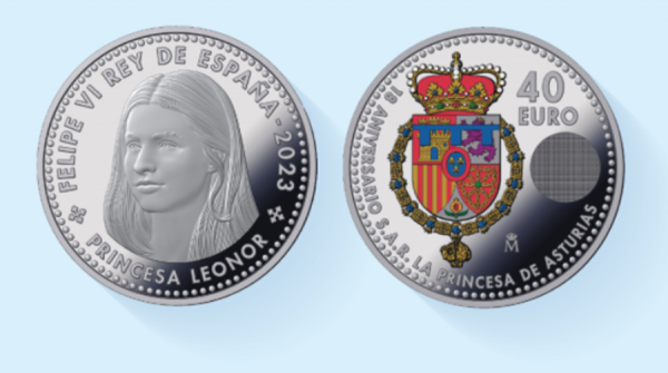 Công chúa Tây Ban Nha được in trên tiền xu lưu niệm -0