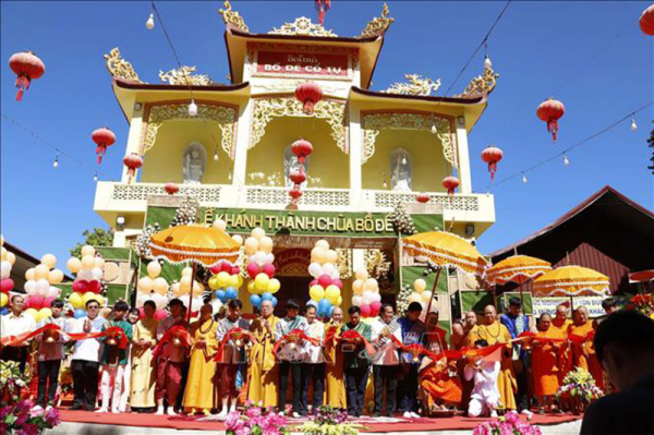 Upgraded Vietnamese pagoda inaugurated in Laos -0