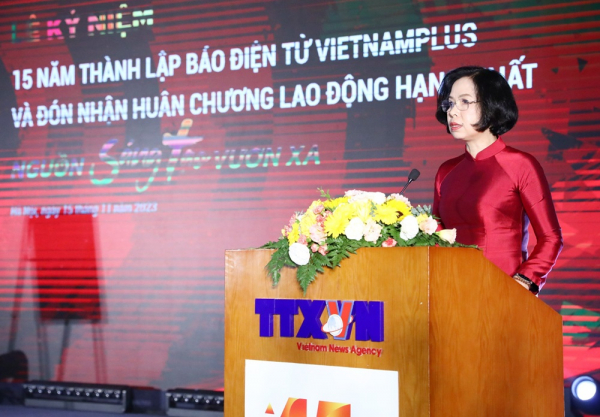 Báo Điện tử VietnamPlus kỷ niệm 15 năm thành lập và đón nhận Huân chương Lao động hạng Nhất -0
