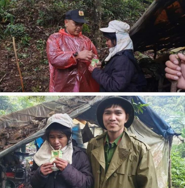 Giải cứu người phụ nữ hái lá kim tuyến bị lạc trong rừng  -0