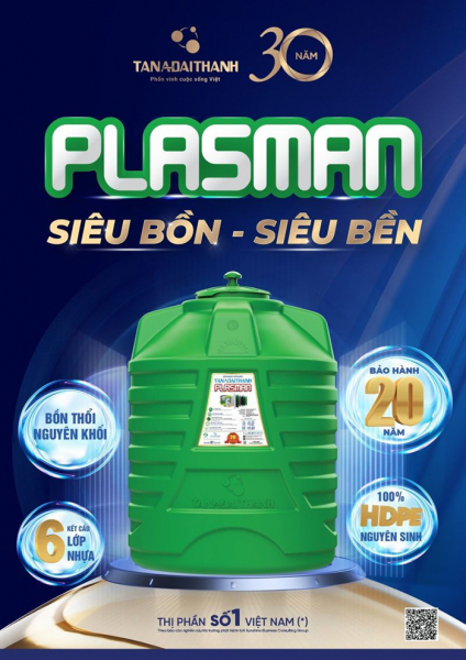 Bồn nhựa Plasman vào top Hàng Việt Nam được người tiêu dùng yêu thích năm 2023 -0