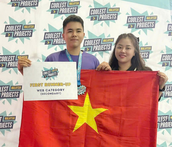 Cậu học trò Sóc Trăng đoạt Á quân 1 cuộc thi lập trình Coolest Project Malaysia  -0