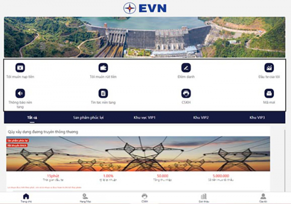 Lại xuất hiện trang web giả mạo EVN -0