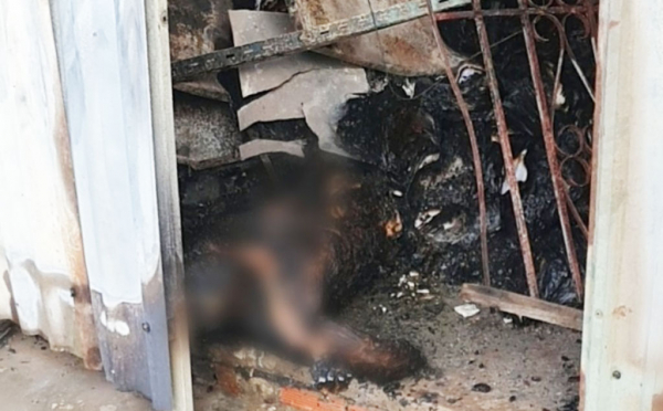 Cháy kho chứa đồ cũ trong nhà, 1 người tử vong -0