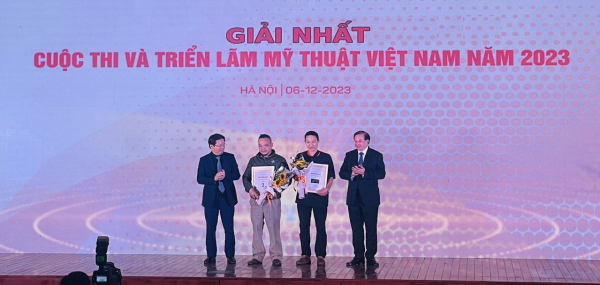 27 tác phẩm đạt giải cuộc thi Mỹ thuật Việt Nam năm 2023 -0