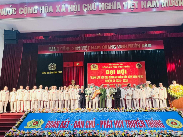 Đại hội thành lập Hội Cựu CAND tỉnh Vĩnh Phúc  -0