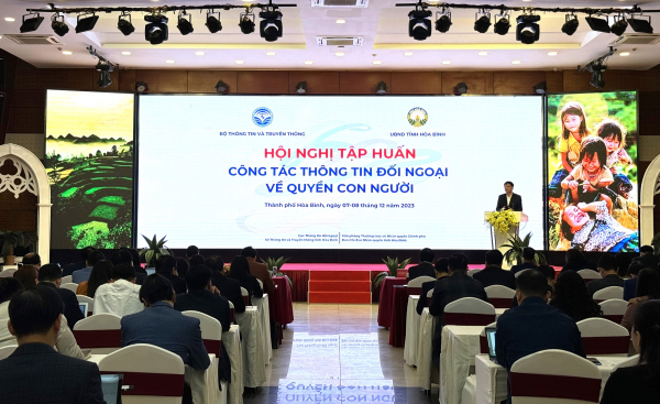 Hội nghị tập huấn công tác thông tin đối ngoại về quyền con người -0