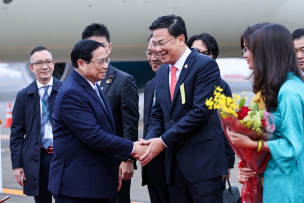 Thủ tướng Phạm Minh Chính tới Tokyo, bắt đầu chuyến công tác tại Nhật Bản -0