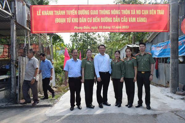 Khánh thành tuyến đường giao thông nông thôn Xà No Cạn bên trái -0