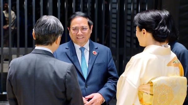 Thủ tướng Phạm Minh Chính hội kiến Nhà vua và Hoàng hậu Nhật Bản -0