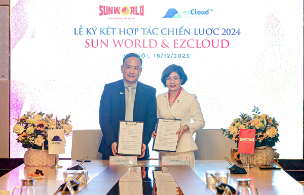 Sun World ký kết hợp tác chiến lược với EzCloud, Klook và I.U.T -0