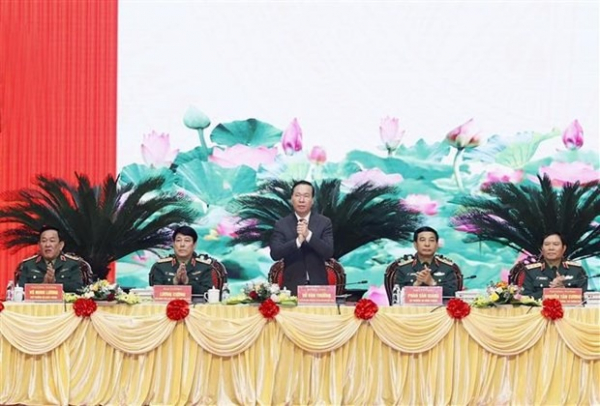 President attends national military-political conference -0