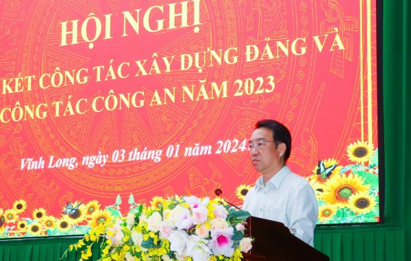 Công an Vĩnh Long, Tiền Giang triển khai công tác Công an năm 2024 -0