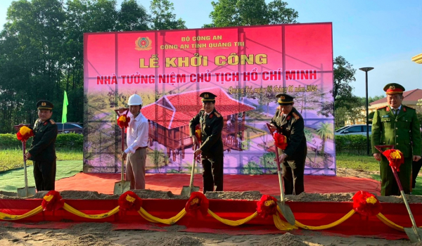 Công an Quảng Trị khởi công xây dựng Nhà tưởng niệm Chủ tịch Hồ Chí Minh -0