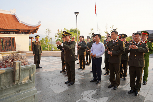 Thượng tướng Trần Quốc Tỏ, Thứ trưởng Bộ công an thăm và làm việc tại Công an tỉnh Điện Biên -0