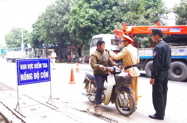 Ra quân đảm bảo trật tự ATGT dịp Tết Nguyên đán -0